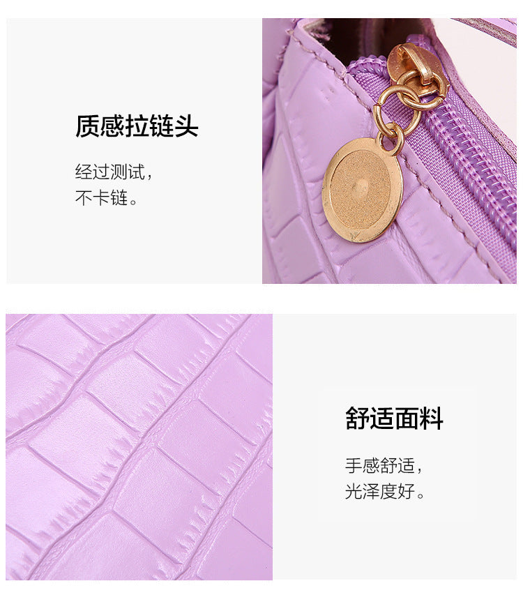 Hobo Underarm Bag 2026 Ladies Handbags Crocodile Pattern Underarm Bag Fashionable Internet Celebrity Women's Shoulder Bag