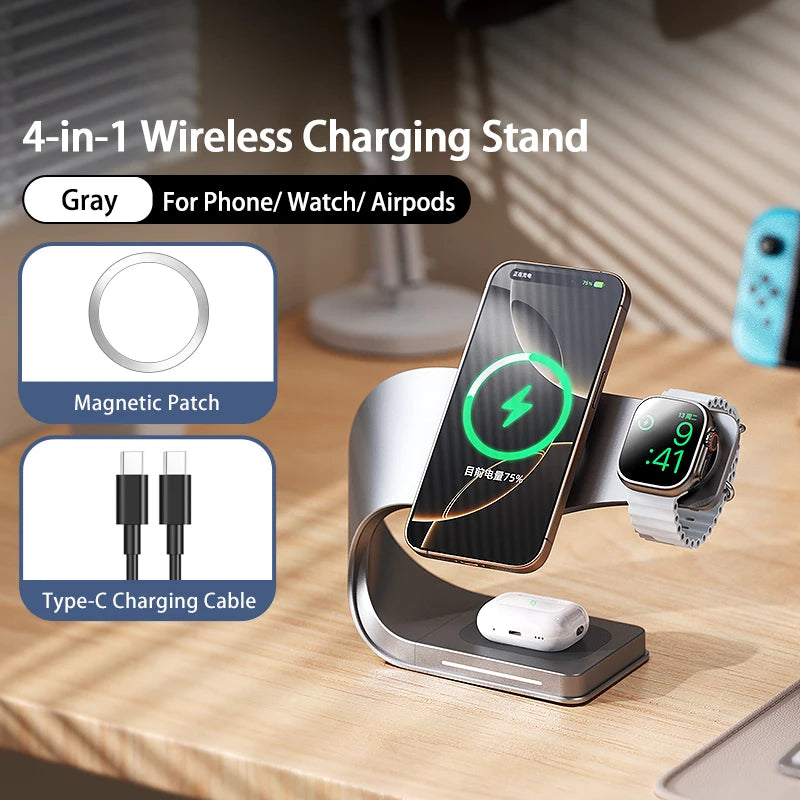 4-in-1 Magnetic Wireless Charging Station