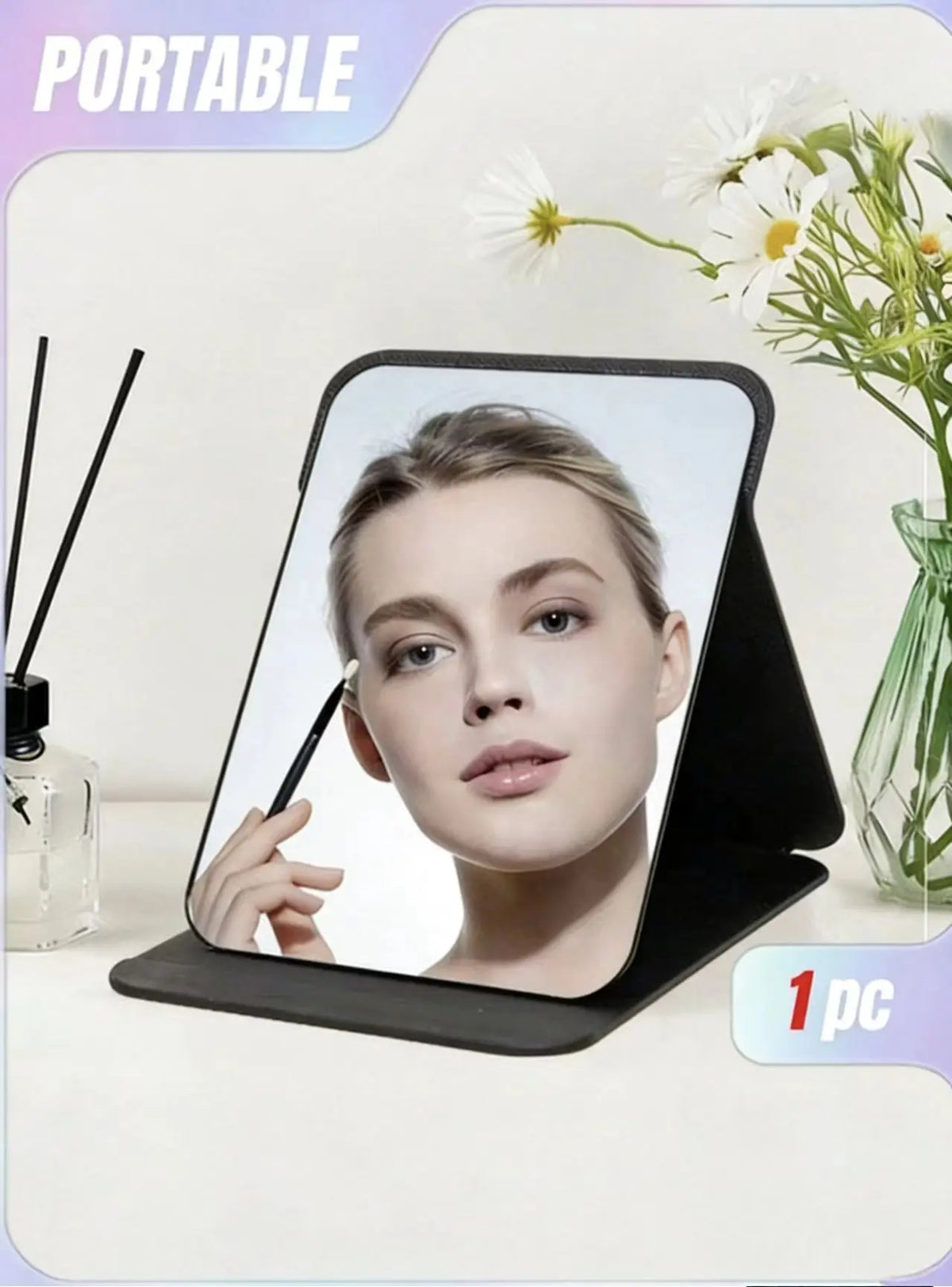 Foldable Travel Makeup Mirror