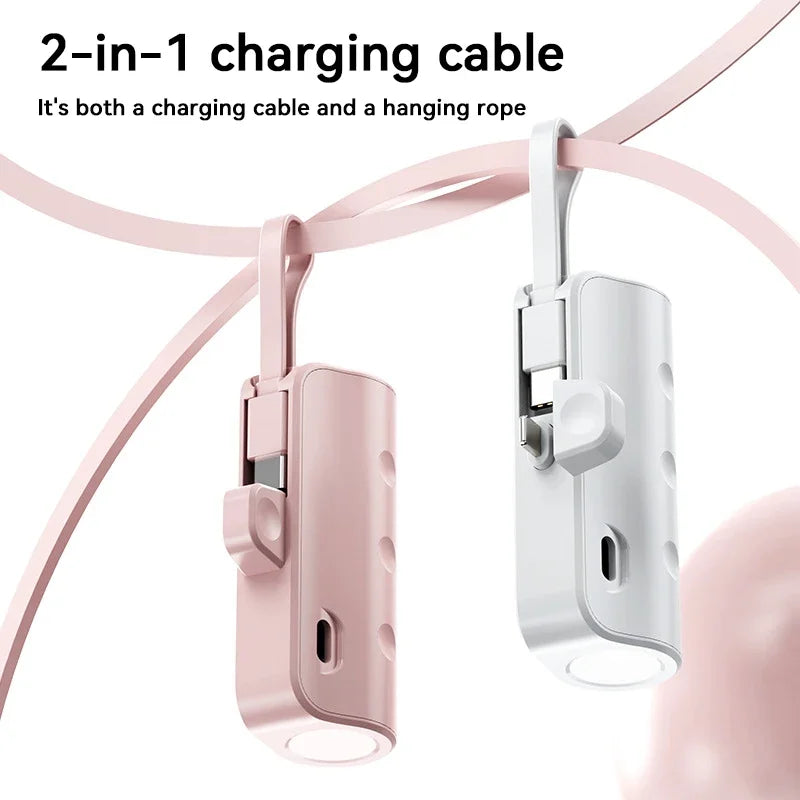 High-Capacity Fast Charging Capsule Power Bank