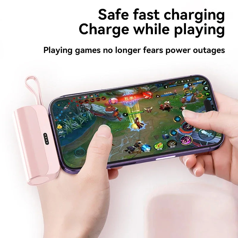 High-Capacity Fast Charging Capsule Power Bank