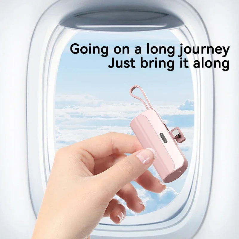 High-Capacity Fast Charging Capsule Power Bank