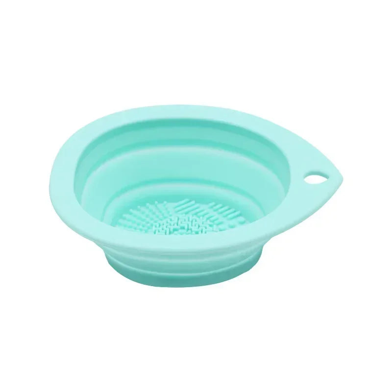 Foldable Silicone Makeup Brush Cleaning Bowl