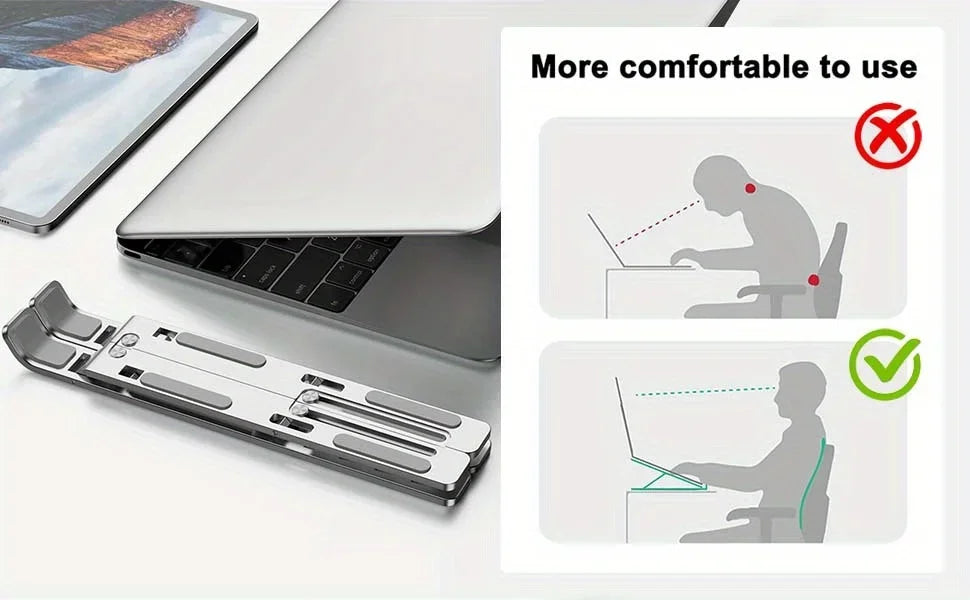Premium Ergonomic Aluminum Laptop Stand