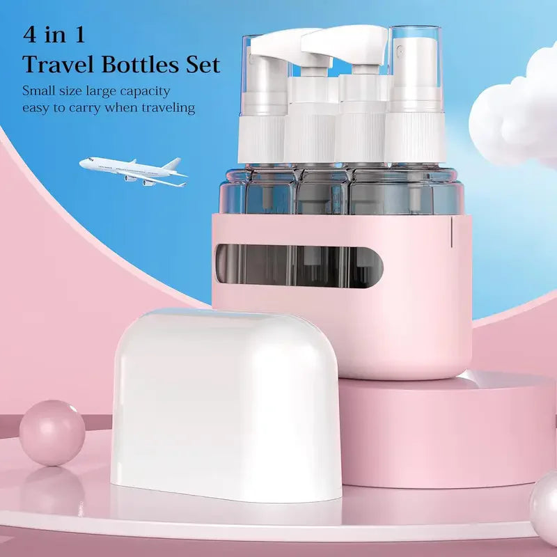 Travel Essentials 4-Piece Refillable Bottle Set