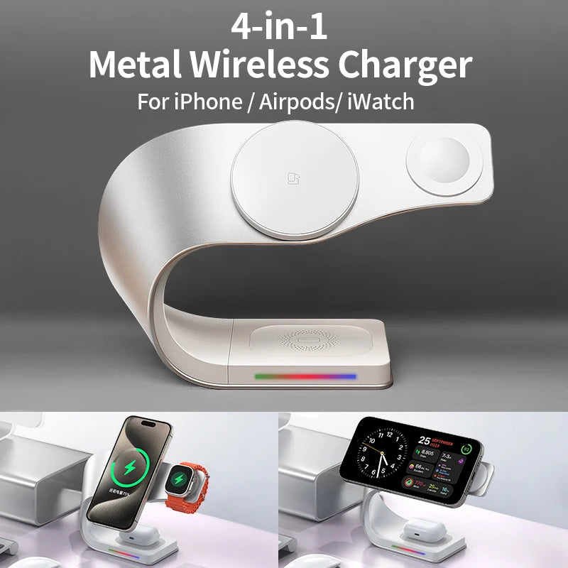4-in-1 Magnetic Wireless Charging Station