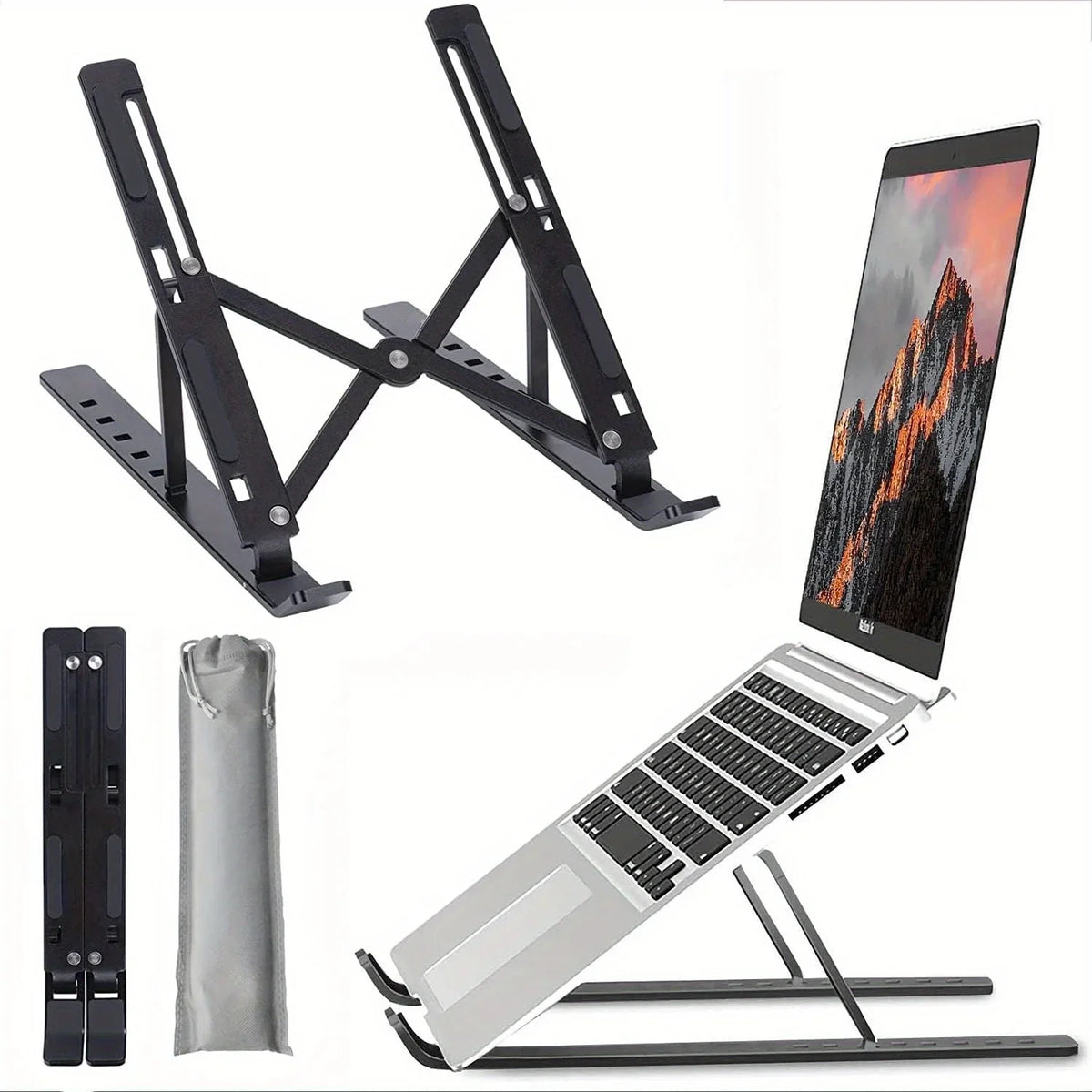 Premium Ergonomic Aluminum Laptop Stand