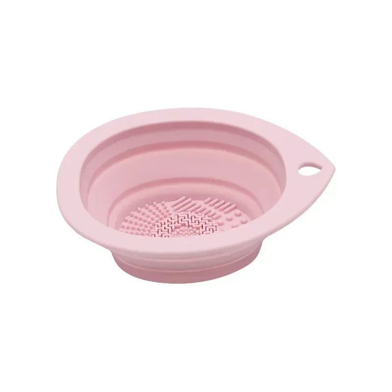 Foldable Silicone Makeup Brush Cleaning Bowl