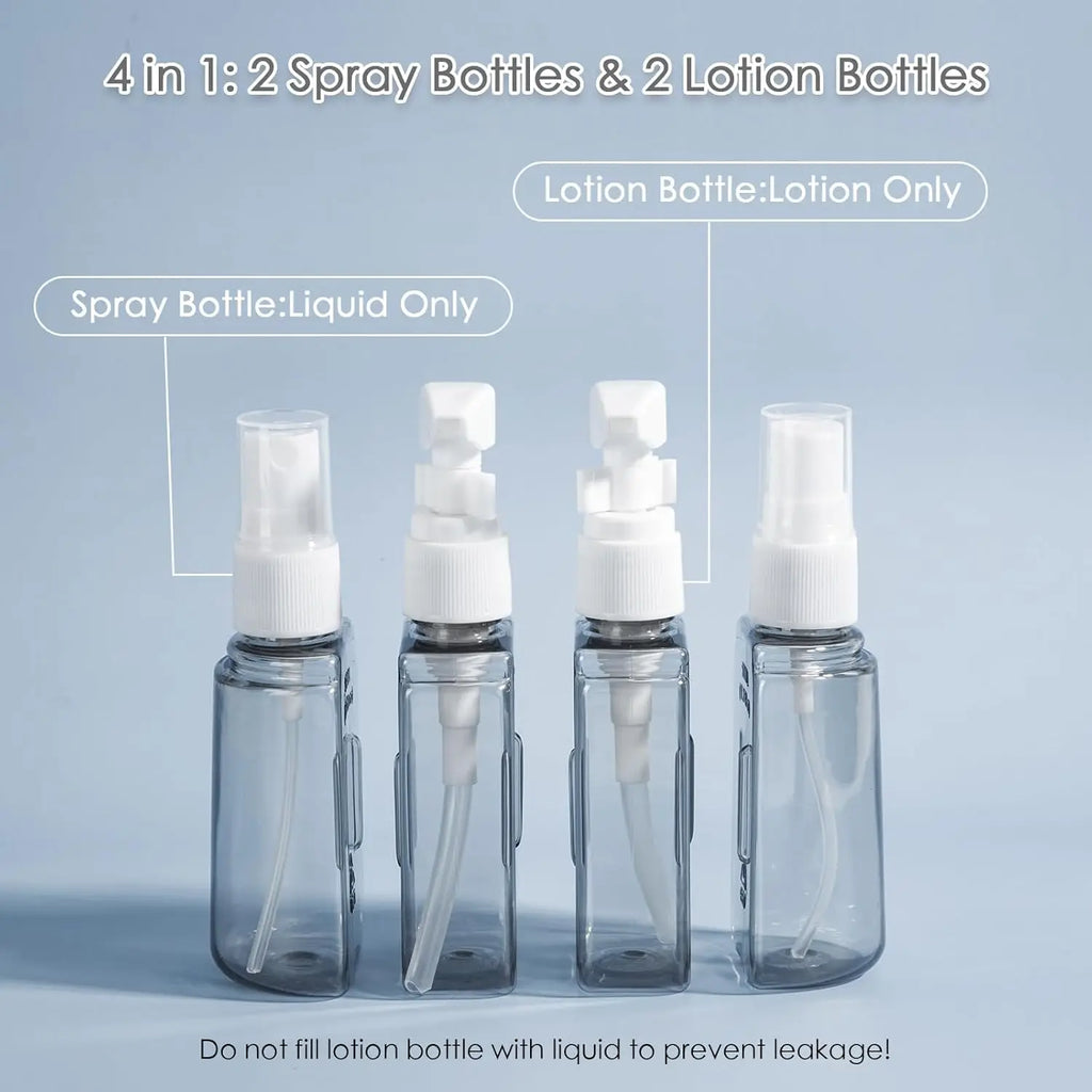 Travel Essentials 4-Piece Refillable Bottle Set