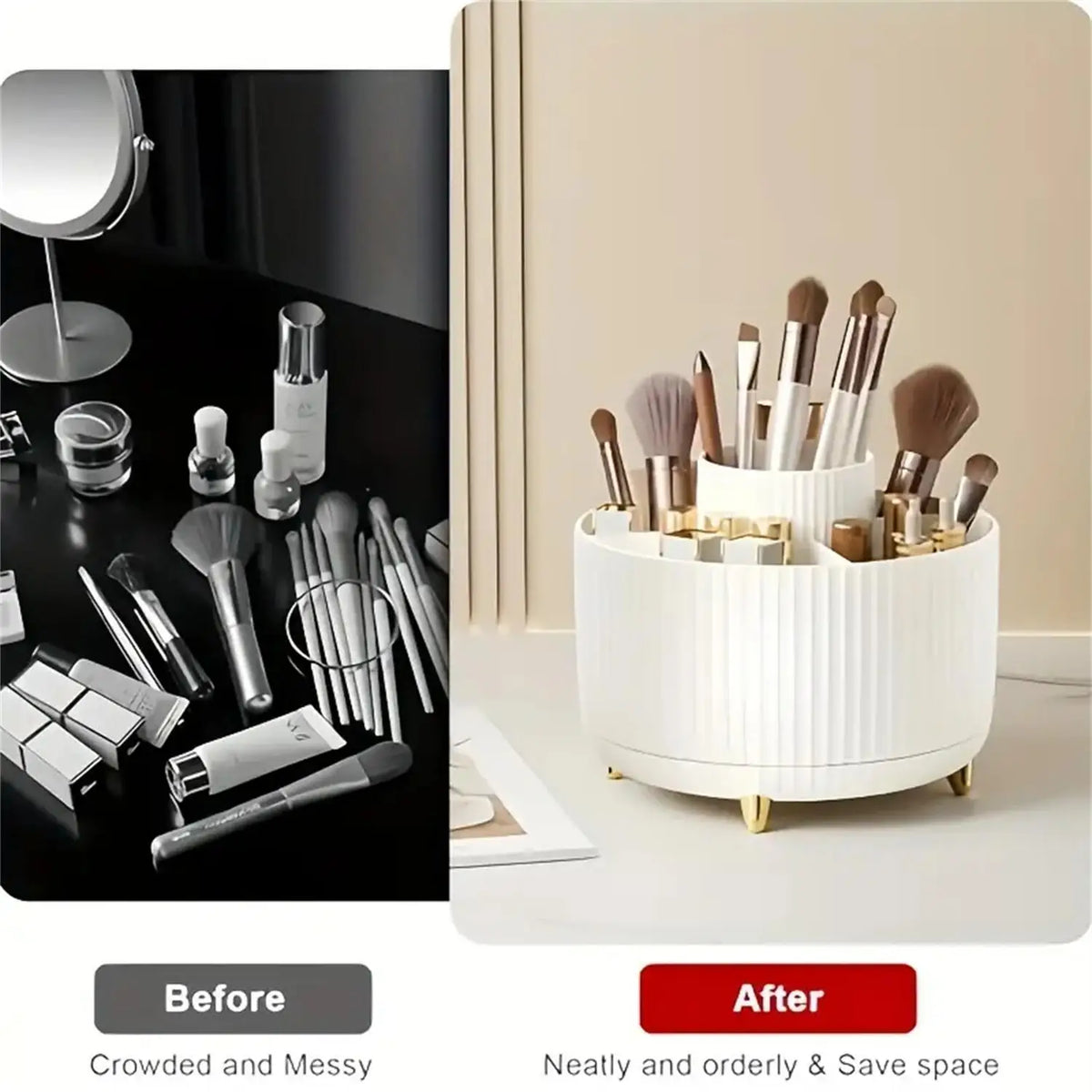 The Dust-Shield Brush Organizer