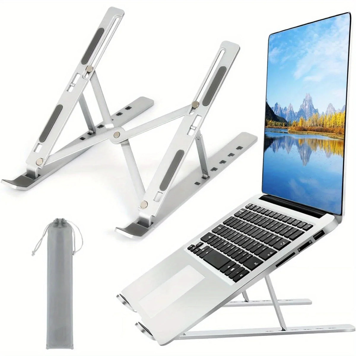 Premium Ergonomic Aluminum Laptop Stand