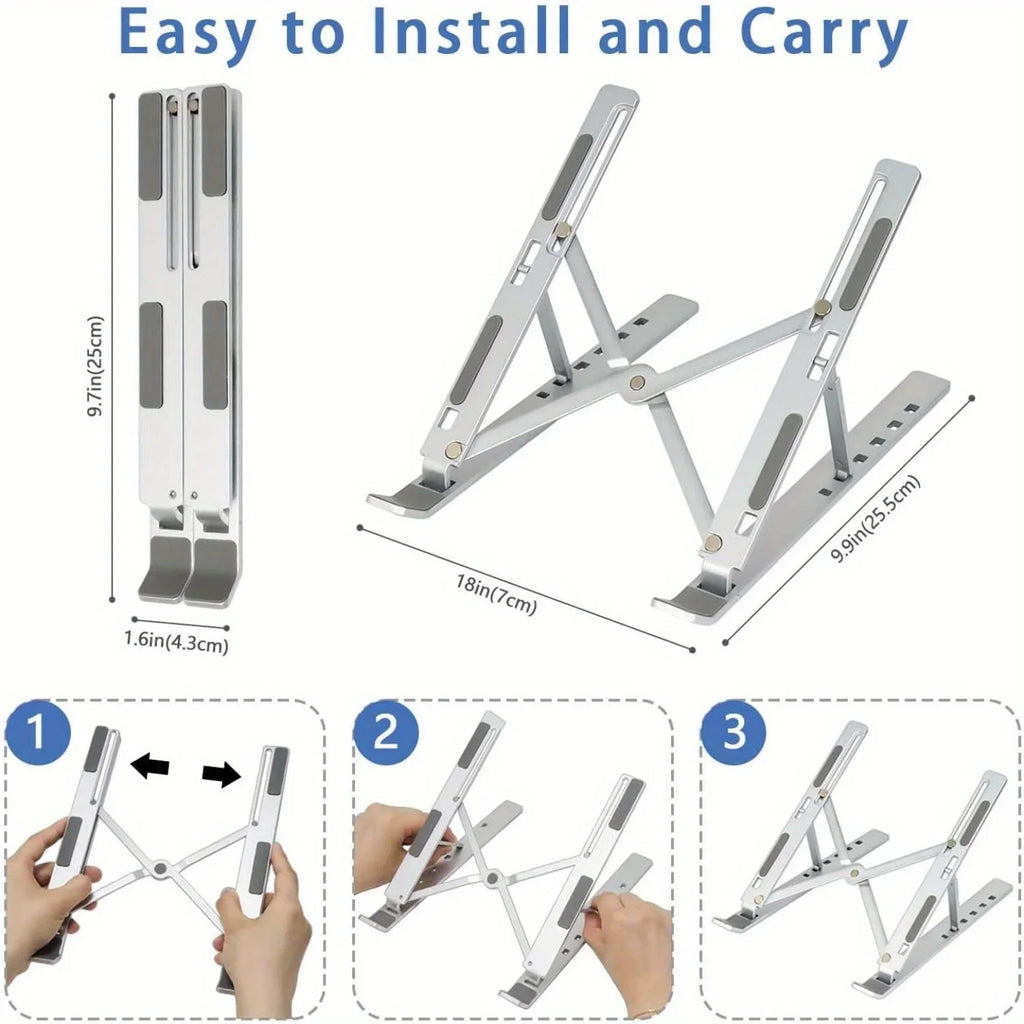 Premium Ergonomic Aluminum Laptop Stand
