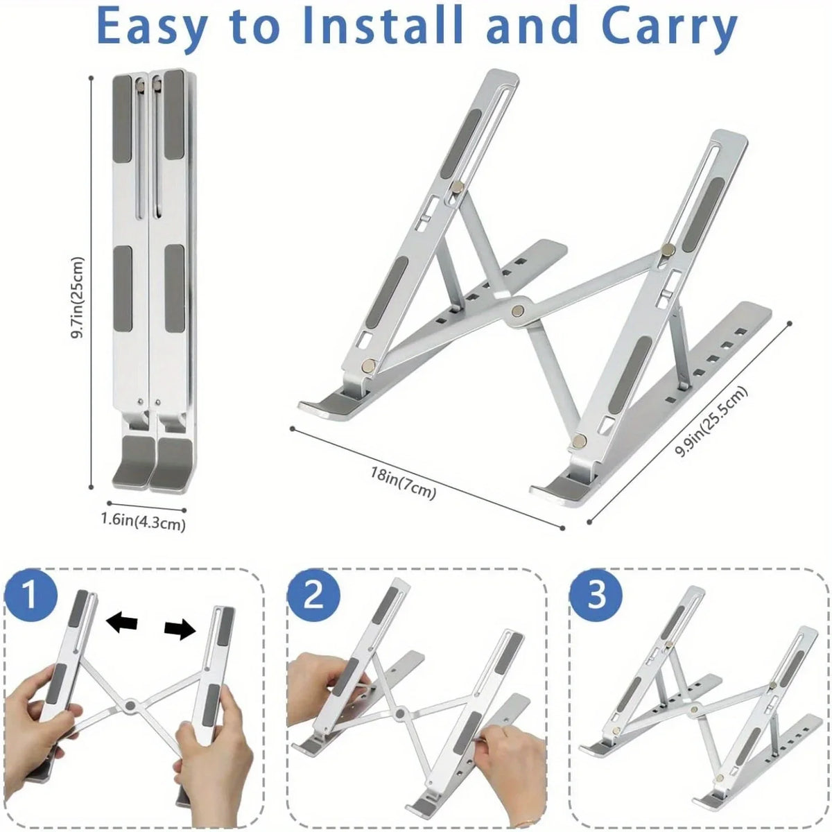 Premium Ergonomic Aluminum Laptop Stand
