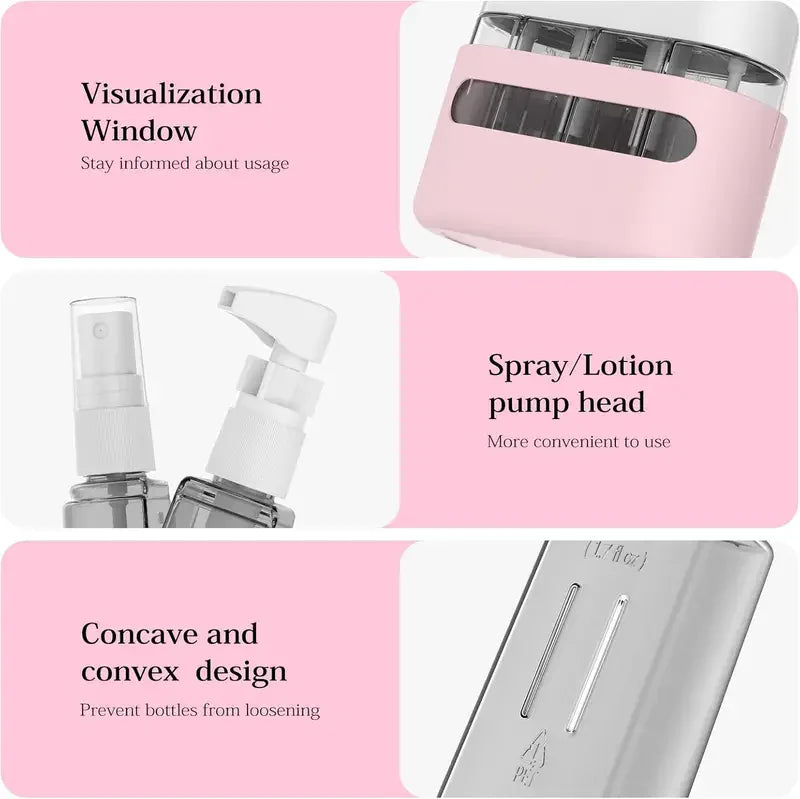 Travel Essentials 4-Piece Refillable Bottle Set